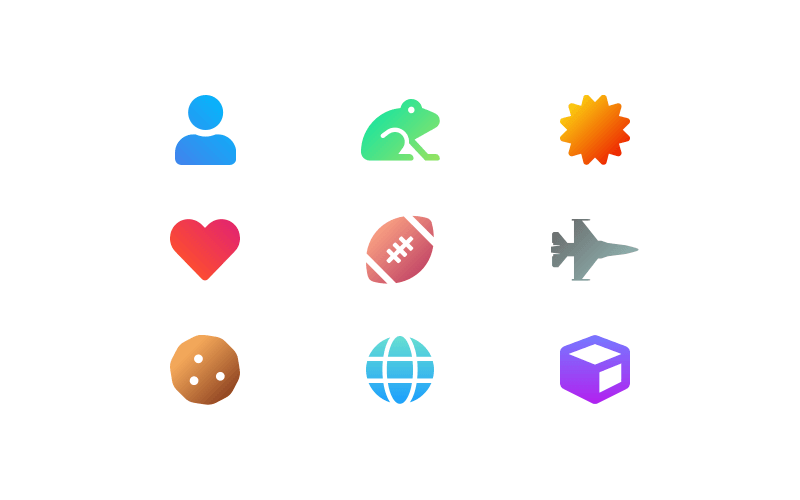 Gradient icons