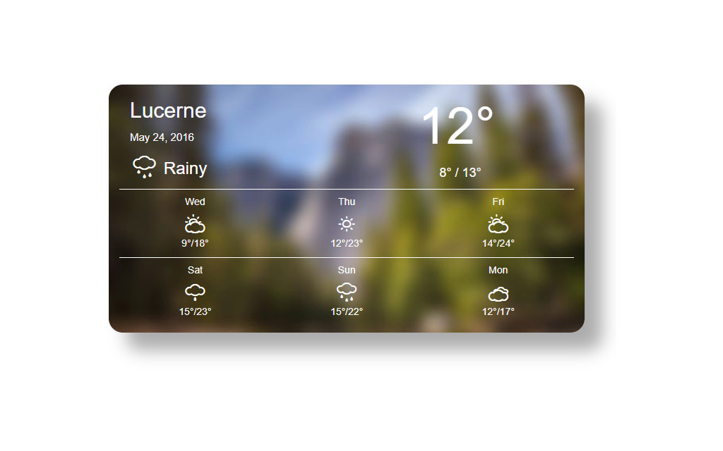 Weather widget